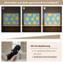 Smileys - Geel - Blauw Light Box met batterij (Wandlamp) middel -USP_dimbaarDE