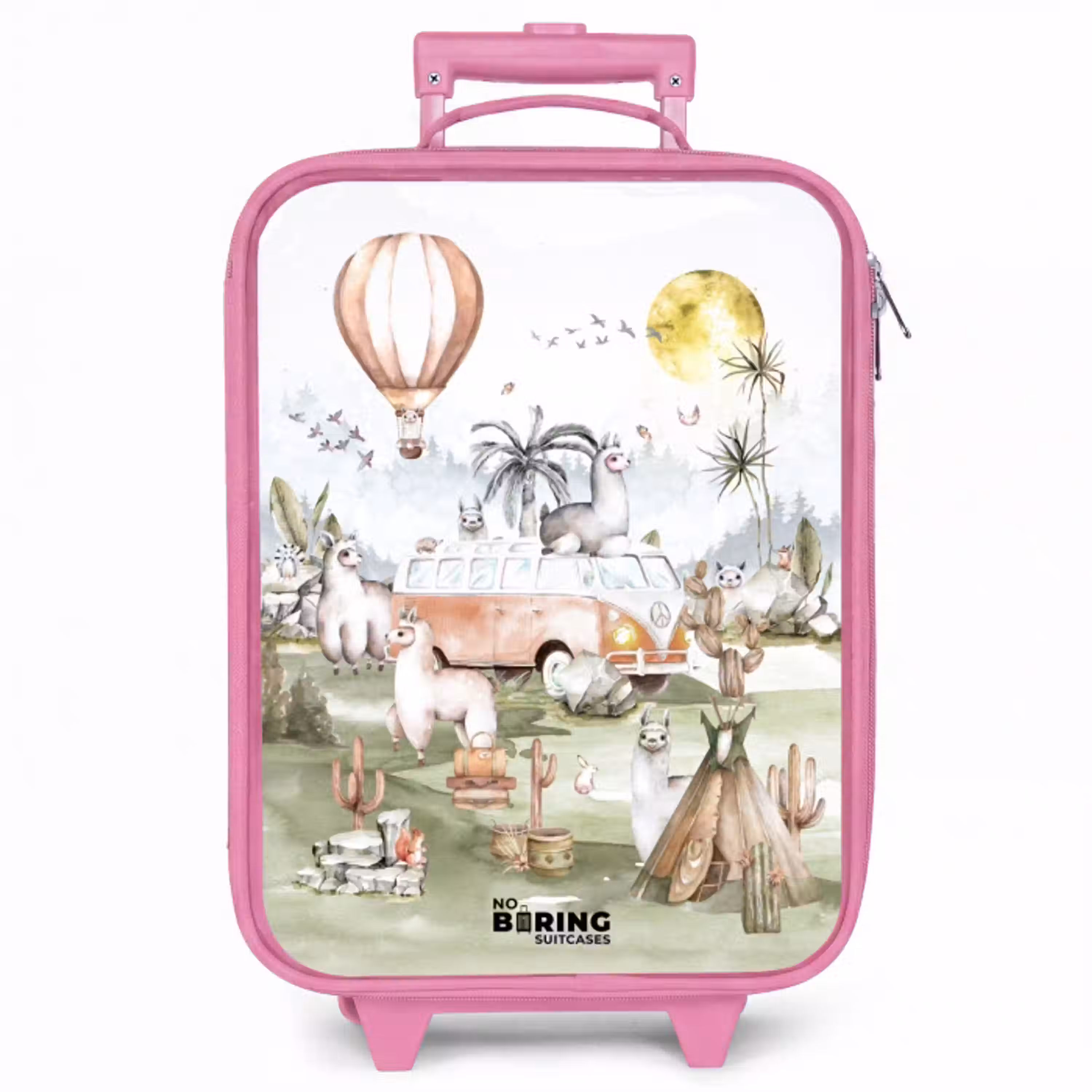 Alpaca avontuur Kinderkoffer - Roze klein -zzz_website3d