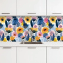 Creatief - Patroon - Kleurrijk keuken achterwand 2 middel 871 -3d
