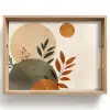 Vormen - Rond - Bladeren - Beige Dienblad Rechthoek middel -z3d_shopping