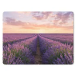 Landschap - Lavendelveld - Paars muismat rubber klein -3d