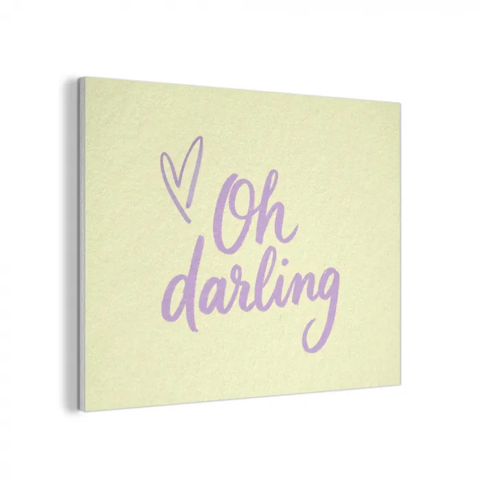 Oh darling - Geel - Hart PET vilt klein -3d
