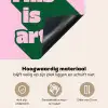 Groen - Teskt - This is art - Roze Inductie beschemer met haakjes klein -ky-onderkant-nl