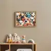 Hond - Dieren - Patronen - Bruin - Meiden - Jongens Light Box met batterij (Wandlamp kind) middel -sfeer2_kind