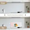 Disco - Discobal - Meloen - Pastel keuken achterwand spatscherm klein -voor_na_NL
