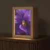 Paars - Viool - Diepte Light Box met kabel (Tafellamp) klein -z3d_website