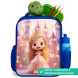 Prinses - Roze - Kasteel Kinderrugzak - Blauw middel -inhoud_NL