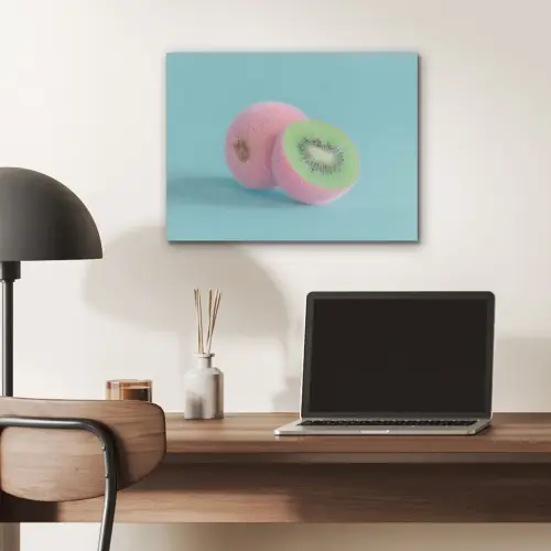 Kiwi - Blauw - Surrealistisch PET vilt klein -sfeer5