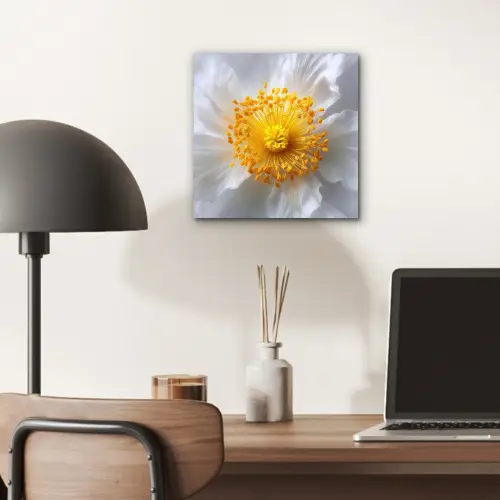 Wit - Bloem - Elegant aluminium wit klein -sfeer5