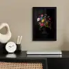 Bloemen - Vrolijk - Vaas fotolijst zwart zonder passe partout klein -sfeer1