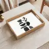 Japandi - Zwart - Abstract Dienblad Rechthoek middel -sfeer1