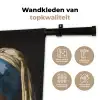 Meisje met de parel - Johannes Vermeer - Peace Wandkleed katoen klein -sfeer2