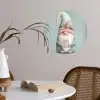 Kerstgnome - Cadeau - Groen Wandcirkel behangsticker klein -sfeer3
