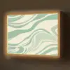 Organische lijnen - Mintgroen - Marmer Light Box met batterij (Wandlamp) middel -z3d_website