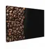 Koffiebonen - Zwart - Eenvoudig canvas 2cm klein -z3d