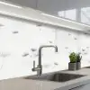 Design - Paardenbloem - Bloemen keuken achterwand 2 middel 871 -3d_schuin