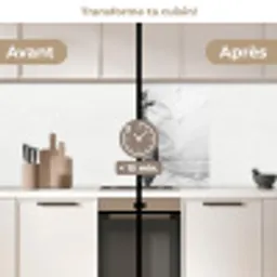 Vissen - Chef - Zwart - Wit keuken achterwand 2 middel -voor-na2_FR