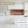 Golven - Abstract - Bruin keuken achterwand 2 middel -sfeer4_NL