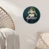 Vrouw - Roos - Quote Wandcirkel plexiglas klein -sfeer5