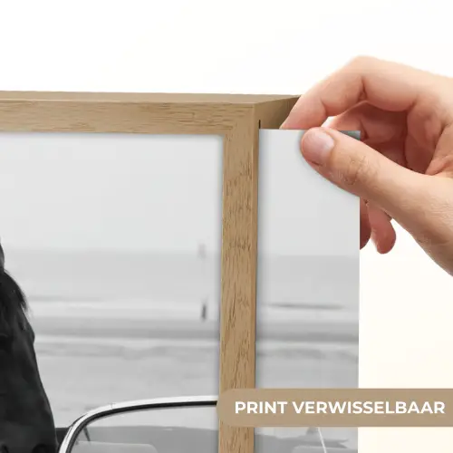 Paard - Auto - Zwart - Wit Light Box met batterij (Wandlamp) middel -USP_websiteprintNL