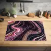 Marmerlook - Roze - Paars - Goud - Luxe - Marmer Inductie beschermer vinyl 3mm klein -sfeer5