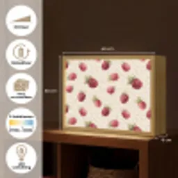 Framboos - Stippen - Rood Light Box met batterij (Wandlamp) middel 907 -USP_websiteoverzichtNL