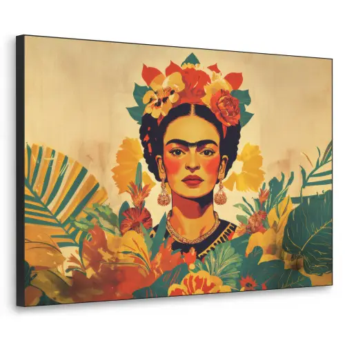 Vrouwelijk - Bloemen - Sieraden Textielframe zwart klein -3d