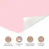 No rain no flowers - Minimalistisch - Roze - Bloem deurposter klein -closeup_NL