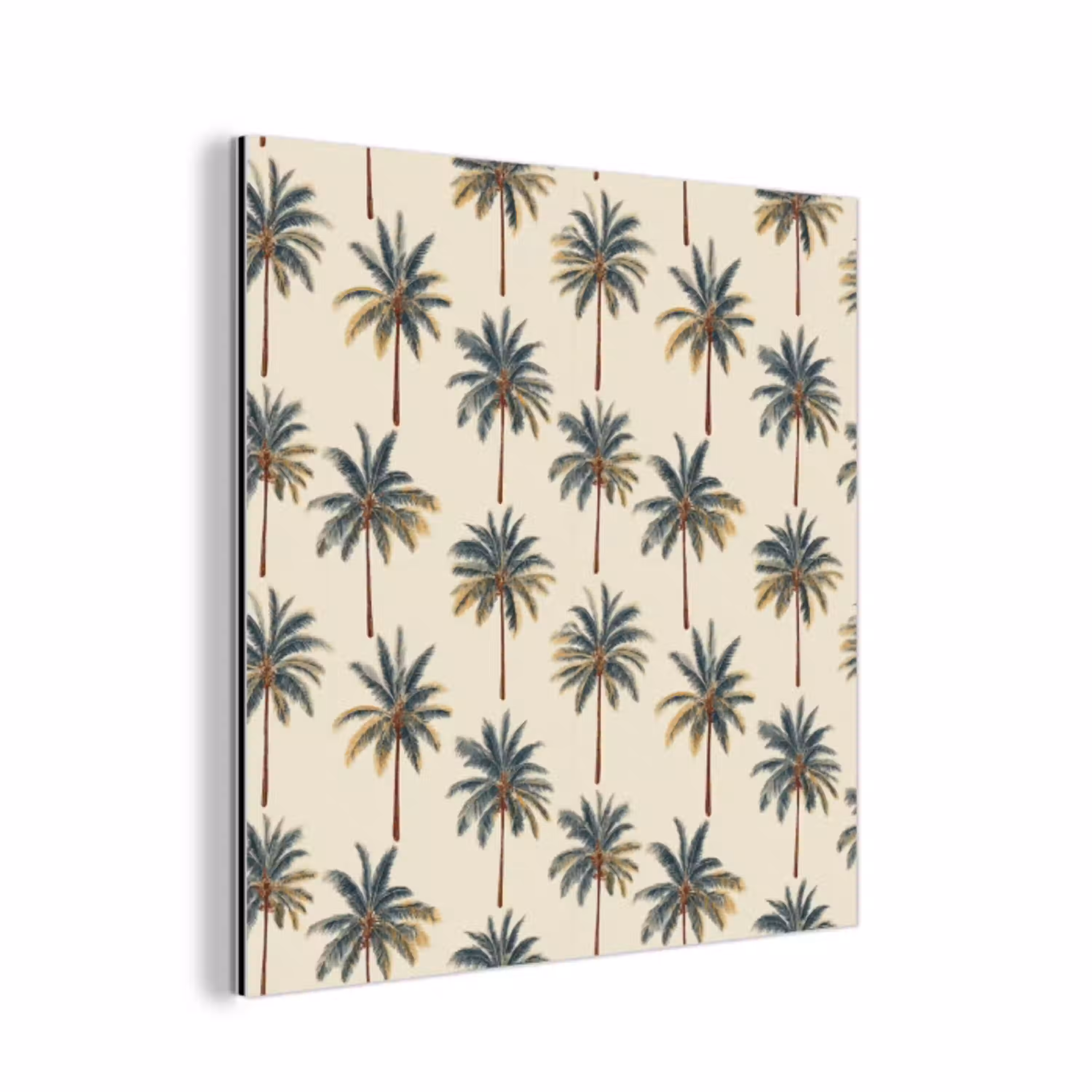 Palmbomen - Tropisch - Groen aluminium wit klein 46 -3d