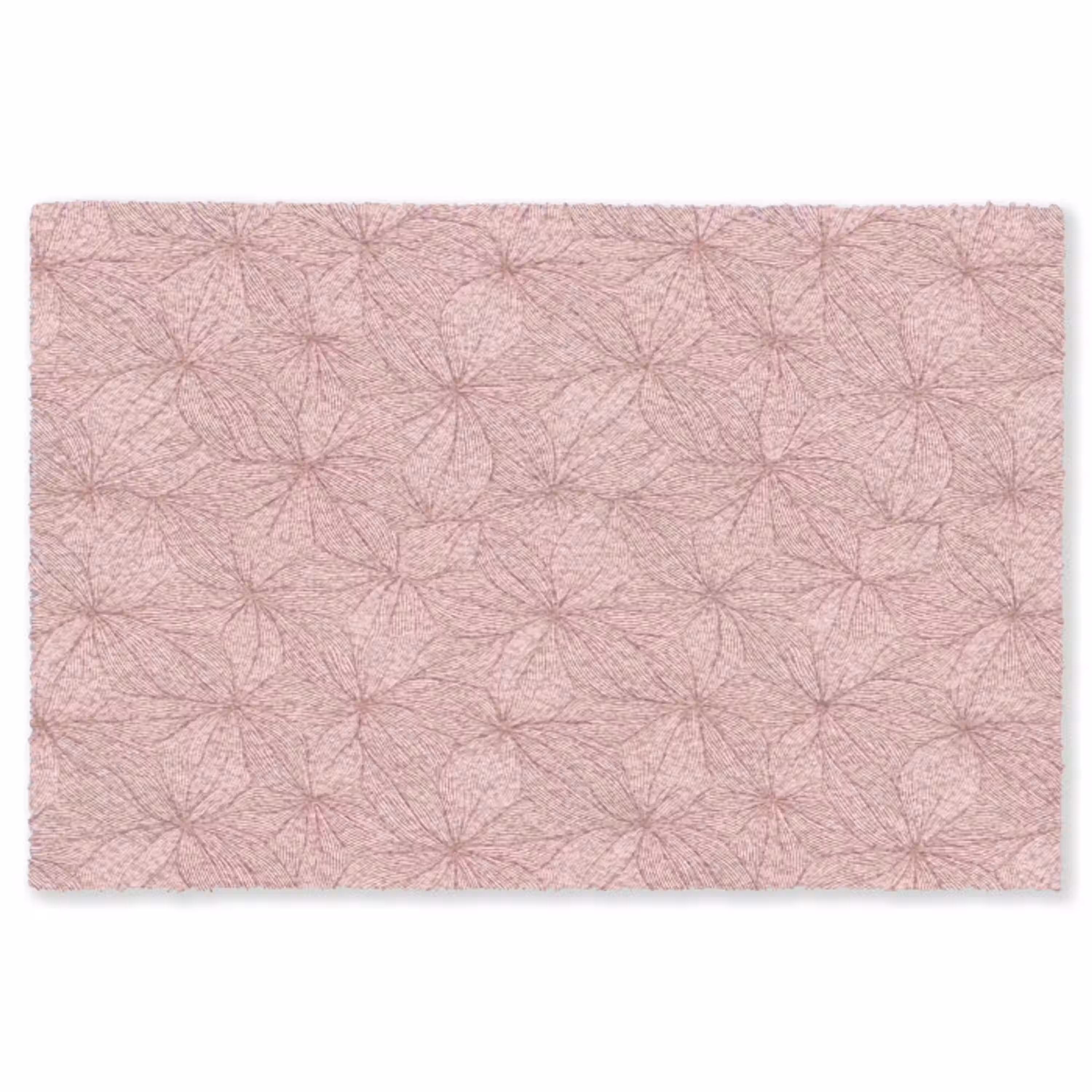 oederroze - Bloemen - Reliëf - Textuur Vloerkleed Rechthoek klein 1091 -3d