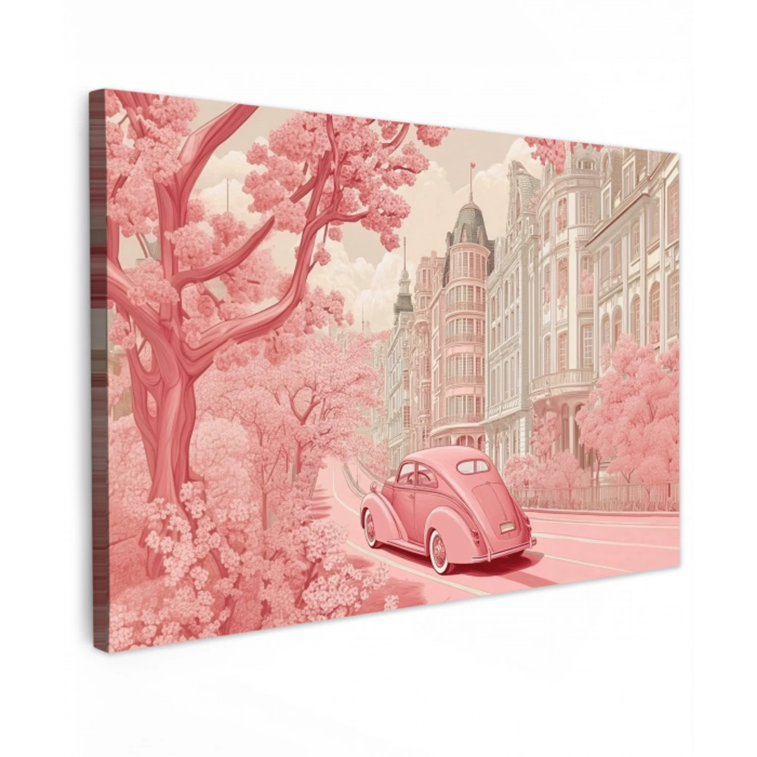 City - Car - Pink canvas 2cm klein -z3d