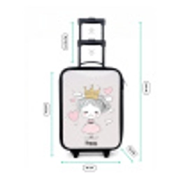 Kleine prinses met hartjes Kinderkoffer - Zwart klein -productfoto_formaten