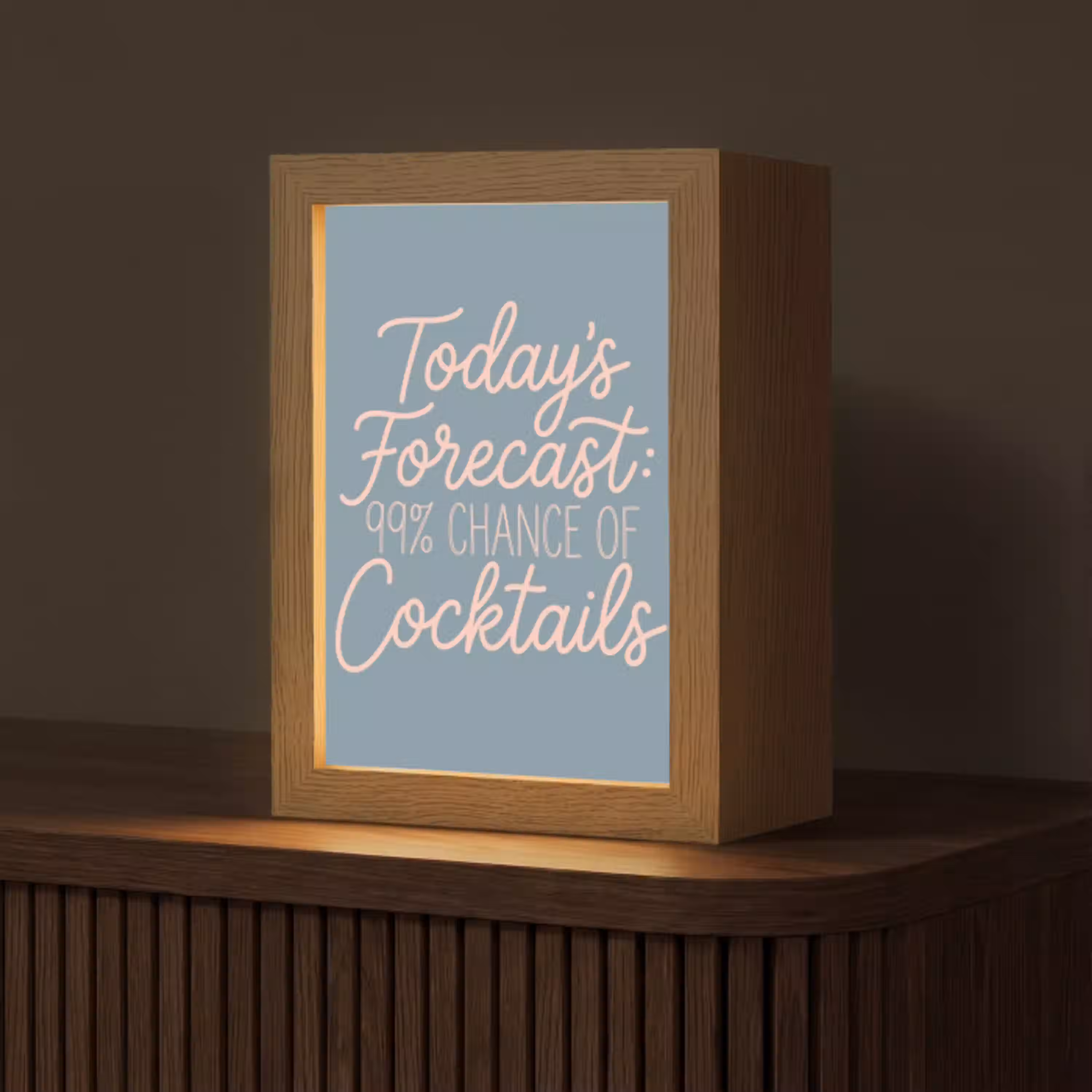 Today's Forecast - Cocktails - Blauw Light Box met kabel (Tafellamp) klein -z3d_website