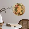 Kerstmis - Koekje - Poppetje - Speculaas Wandcirkel behangsticker klein -sfeer3
