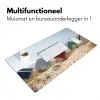 Strand - Huisjes - Kleurrijk - Duinen Muismat XXL klein -sfeer4