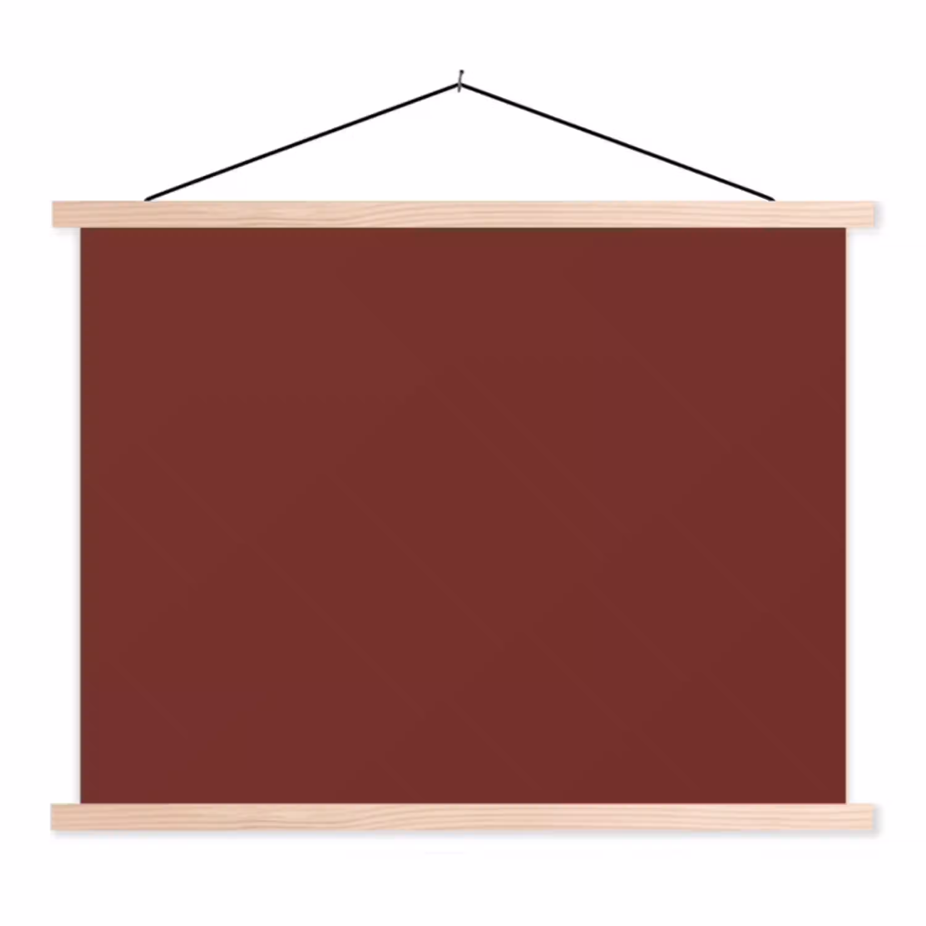 Valentine - Velvet - Rood textielposter latten blank klein 122 -3d