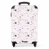 Terrazzo patroon roze confetti NBS - Handbagage koffer - Volwassenen Unisex middel -productfoto_recht
