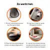 Hart - Rood - Valentijn Inductie beschermer vinyl 3mm klein -zzzzzzz-td-werking