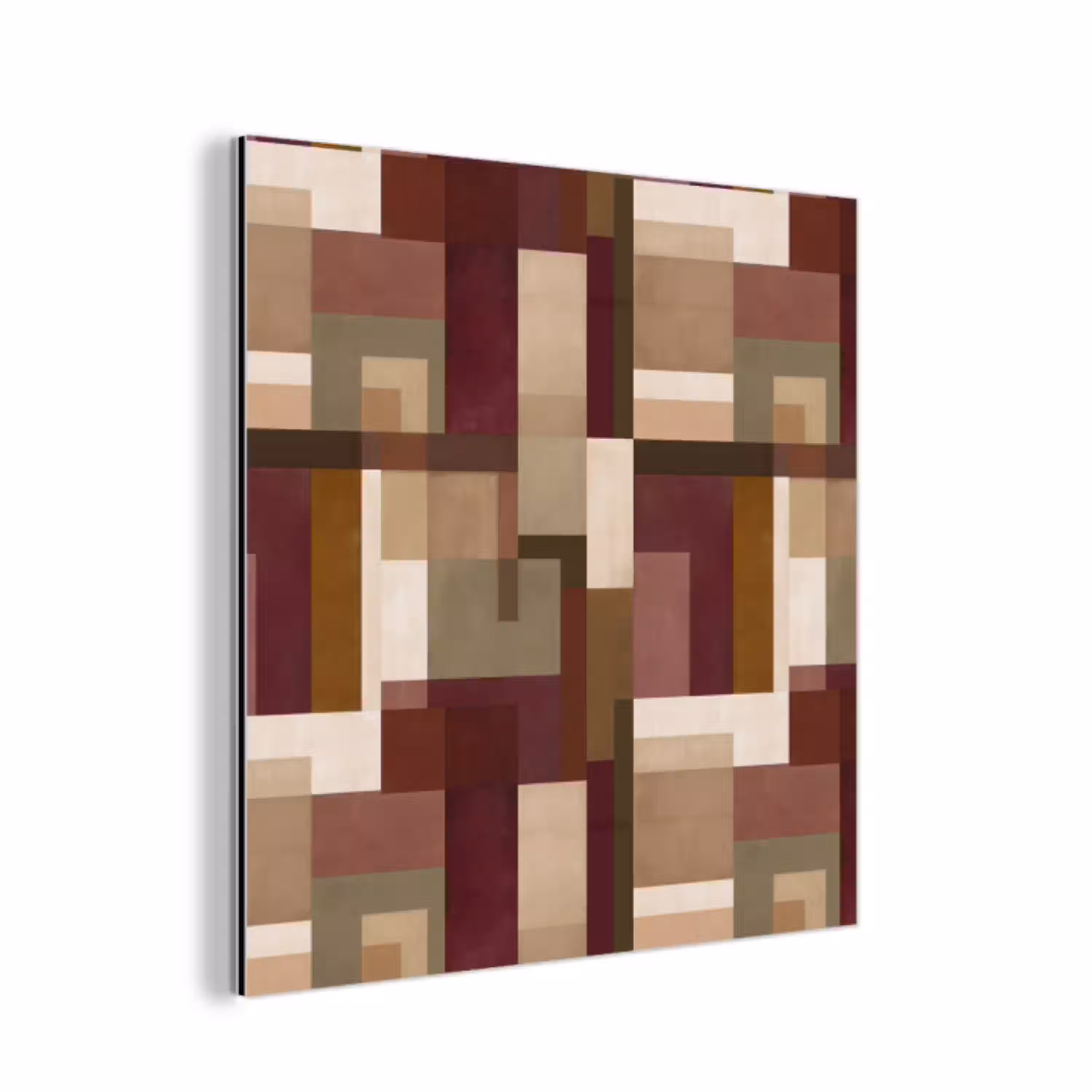 Modern - Geometrie - Kleurrijk aluminium wit klein 46 -3d