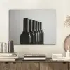 Wijnflessen - Zwart - Minimalistisch PET vilt klein -sfeer1