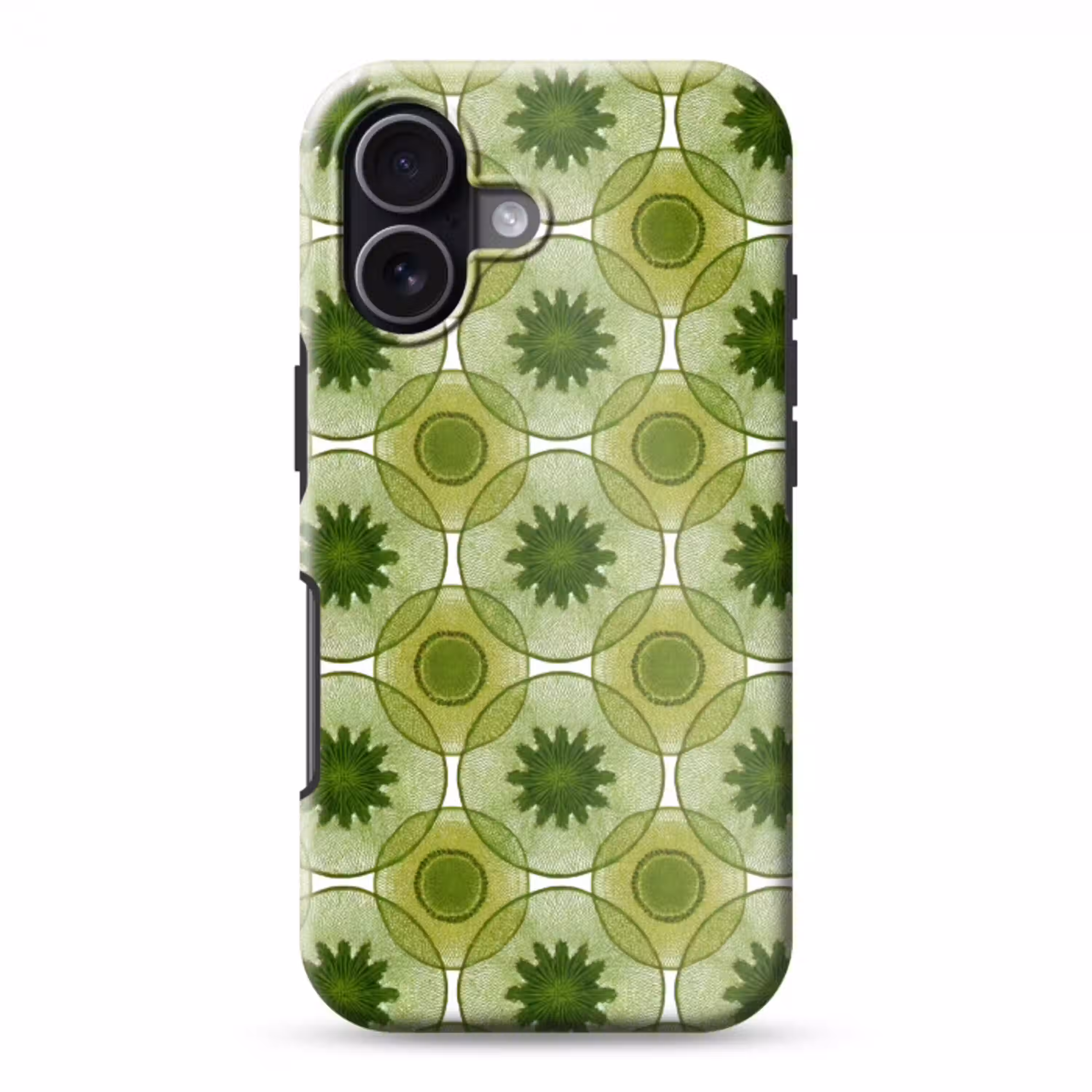 Cirkels - Patroon - Groen Toughcase MagSafe Apple iPhone 17 klein 1017 -3d