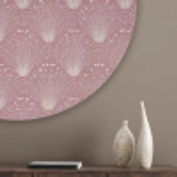 Trendy - Patroon - Roze Akoestische PET Vilt - Rond klein 838 -sfeer5_closeup