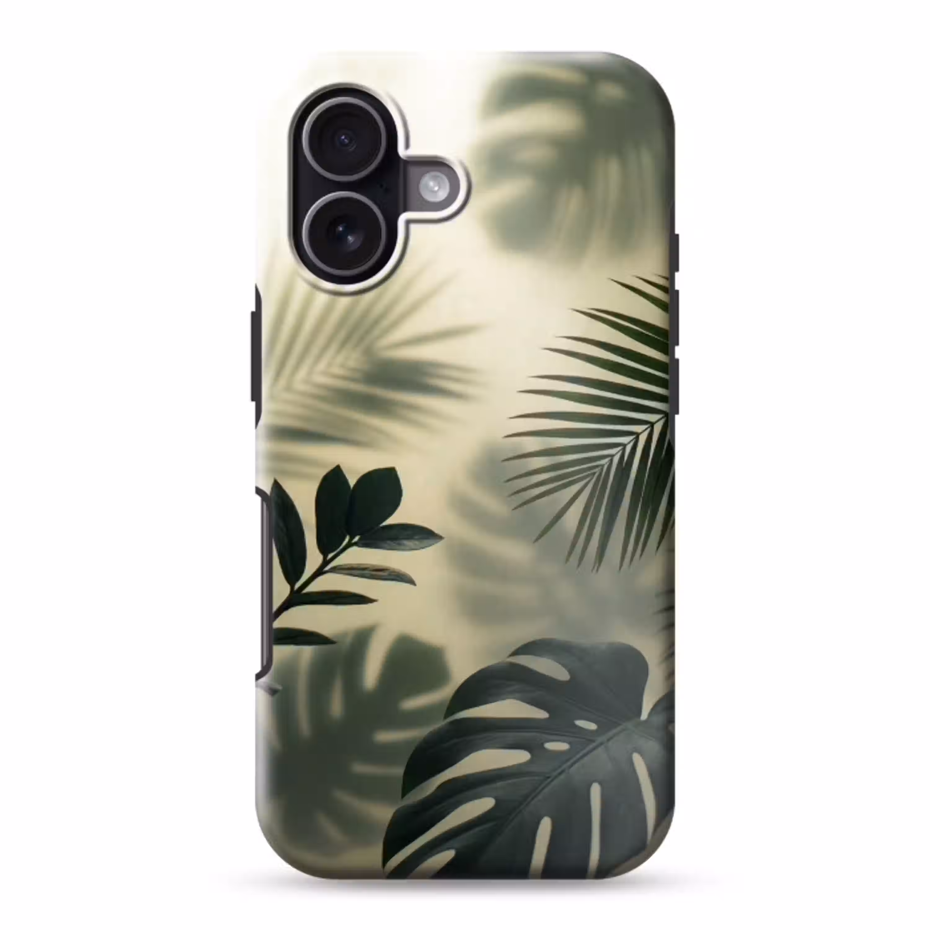 Planten - Bladeren - Schaduwen - Groen - Modern Toughcase MagSafe Apple iPhone 17 klein -3d