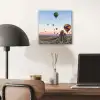 Luchtballonnen - Rotsen - Zonsopgang aluminium wit klein -sfeer5