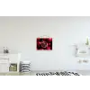 Granaatappel - Rood - Fruit textielposter latten blank klein -kinderkamer