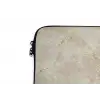 Lichtbeige - Marmer - Aders laptophoes neopreen klein 279 -detail