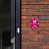 Roze rozen - Modern Naambord Huisje klein -sfeer2