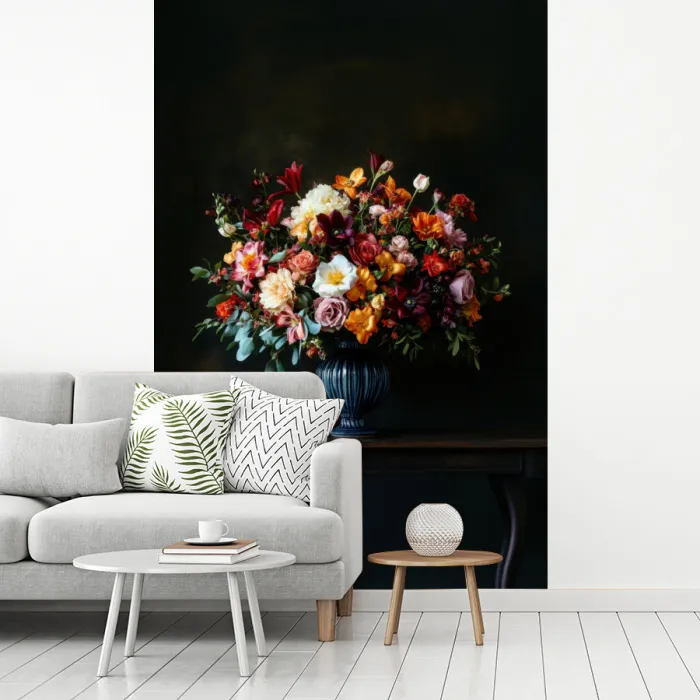 Groot - Bloemen - Vaas - Boeket fotobehang vinyl groot -woonkamer