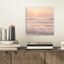Zon - Strand - Roze aluminium wit klein -sfeer1