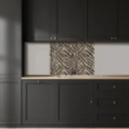 Zebra - Klassiek - Zwart keuken achterwand 2 middel 865 -sfeer1